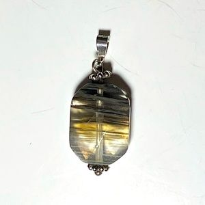 925 Rutilated Quartz Pendant